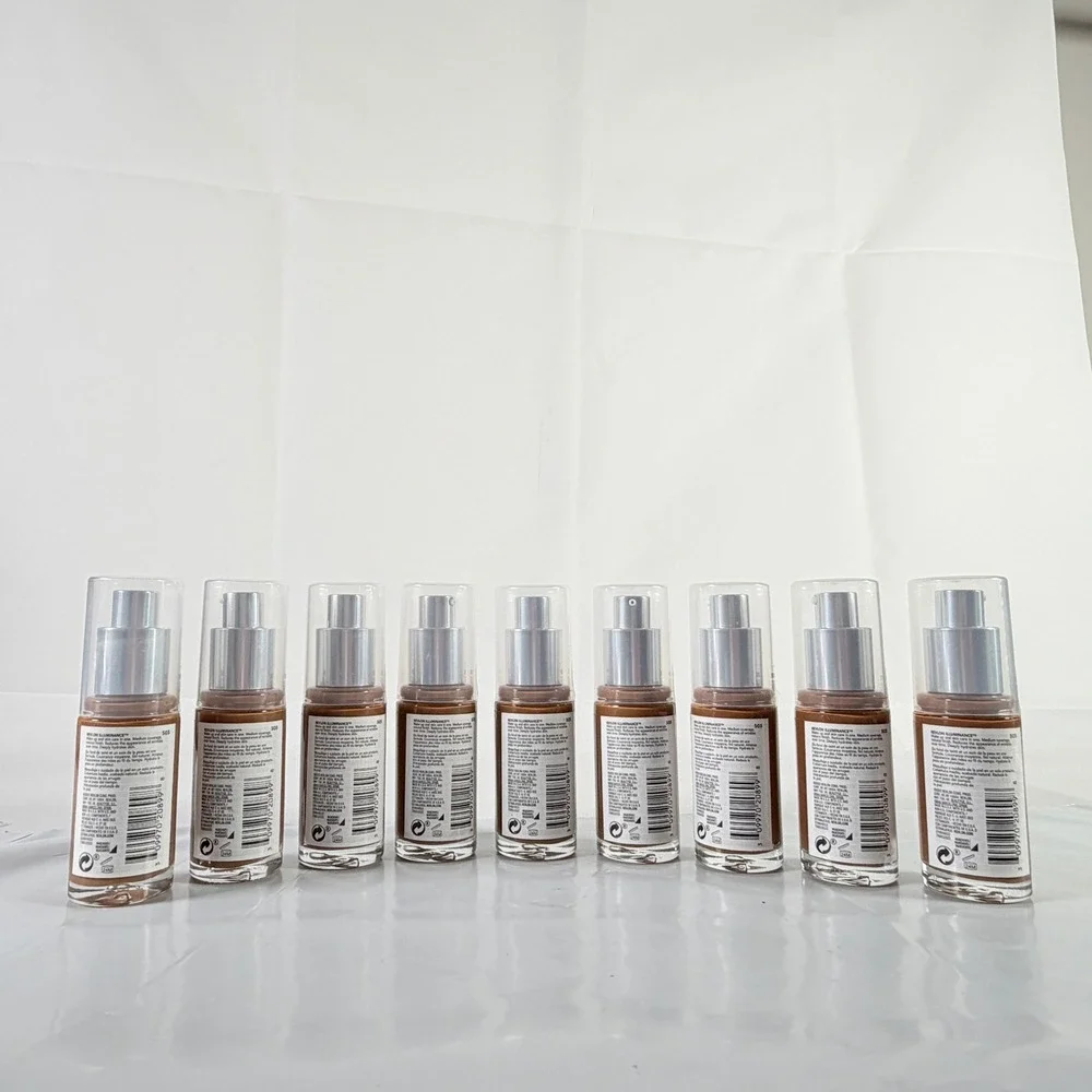 Lot of 9 Revlon Illuminance Skin-Caring Foundation 505 Rich Sand 1oz New